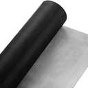 Fiberglass Window Screen Roll 72" x 100' Continuous Roll UV Protection Install and Repair Door and Window Screen(72" x 100', Black)