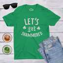 Mens Shammered T Shirt St Funny Saint Patricks Day Green Drinking Tee for Guys