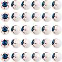GXXMEI 30PCS Plastic Halloween Eyeballs Scary Ping Pong Eyeballs for Kids Toys, 1.5In Fake Eye Balls for Halloween Party Favors Goody Bag Fillers Terror Props