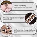 fastgo Beaded Bracelet Band Compatible with Apple Watch Band 44mm/45mm/42mm/49mm Women(Rose Gold)