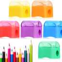 Adorox 72 Count - Plastic Handheld Pencil Sharpener for Classroom, School, Office, Kids Party Favors & Art Supplies