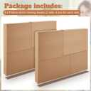 Cholemy 2 Sets 8 Pcs Picture & Mirror Moving Boxes, 40" x 30" x 3.5" Adjustable TV Boxes for Moving Packing Shipping Picture TV Glass Storage Carton Supplies