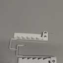 2 Pack Over The Door Hooks Hanger, Sturdy Foldable Over Door Drying Rack for Clothes, Coats, and Towels, Bedroom Bathroom, White