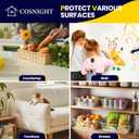 COSNIGHT Clear Contact Paper Peel and Stick for Wall Protector 23.6in x 10ft/Roll, Clear Wall and Kitchen Cabinets Protector from Furniture