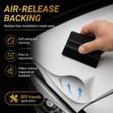 Matte White Vinyl Wrap for Cars, 50 x 5 ft, Air Release
Air-release channels help reduce bubbles, conformable vinyl for color changes, suitable for body panels, trim, and interiors, 50 x 5 ft, Air Release
