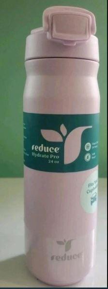 Reduce Hydrate Pro 24oz Flip Sip & Go Stainless Steel Water Bottle – Leakproof B
