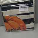 Fall Pumpkin Pillow Cover 18x18 Fall Decor Cushion Cover Autumn Stripe Throw Pillow Cover Thanksgiving Farmhouse Decorative Cushion Cases 18x18 Set of 4 (Dark Tones)