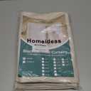 HOMEIDEAS 100% Linen Blackout French Door Curtains, Modern Farmhouse Privacy Door Window Curtains, 26 X 68 Inch Room Darkening Blinds, Shades for Bedroom Decor, 1 Panel, Natural