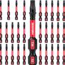 30 Pieces T20 2 In. Impact Tough Magnetic #20 Torx Head Power Bits, S2 Alloy Steel T20 Screwdriver Bits Set