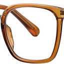 2 x Oversized Reading Glasses for Women,Blue Light Blocking Spring Hinges Eyeglasses Anti UV Ray/Glare (Brown)