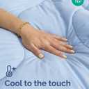 Cooling Comforter Twin/Twin XL Size - Cooling Blanket for Hot Sleepers and Night Sweats - Summer Comforter for Twin/Twin XL Size Beds - Soft, Breathable Cold Blanket for Sleeping - 60x90 (Sky Blue)