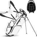 Findway 14 Way Golf Stand Bag [Upgrated Generous Space] Lightweight Golf Bag with Stand, Durable Golf Club Bag with Padded Dual Strap & Rain Cover for Men and Women