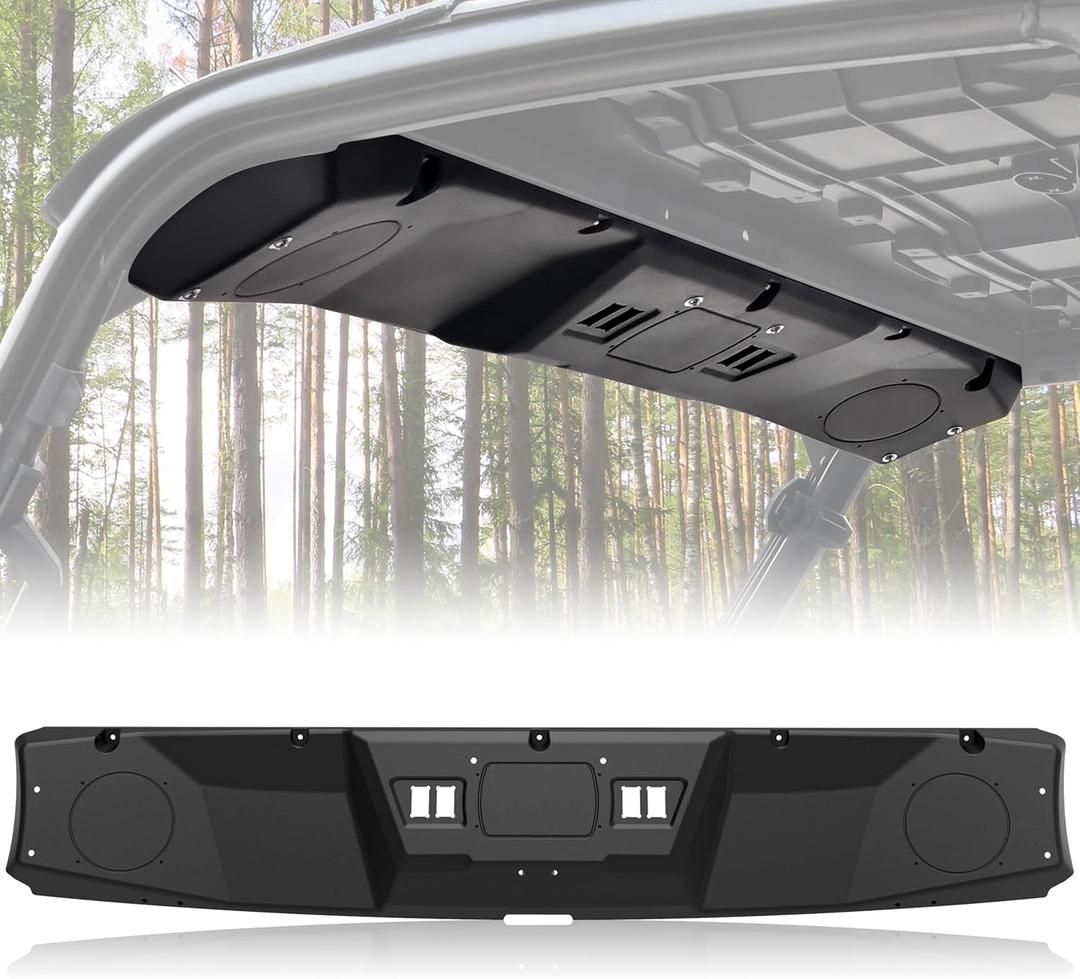 SAUTVS Ranger Front Roof Liner 2019-2025, Front Overhead 6.5" Speaker Pods System Roof Liner for Polaris Ranger 1000 XP 1000 / Crew 2019-2025 Accessories