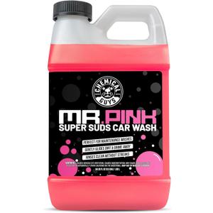 Chemical Guys Mr. Pink Car Wash Soap - 64 oz Super Suds Foaming Car Wash Soap for Cannon, Blaster, or Bucket Washing - pH Balanced, Safe on Wax, Sealant, Ceramic, and Clear Coat Finishes