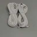 Smays 4-Pack 25ft Security Camera Micro USB Extension Cable Compatible for Wyze Cam Pan, Blink Mini, YI Home Camera, White