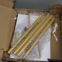 Durmmur Heavy Duty Coat Rack with Natural Marble Base, Freestanding Metal Coat Stand with 8 Hooks, Modern Stable Coat Hanger Tree for Bags, Jacket, Clothes, and Hats, Gold Metal