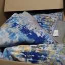 Living Room Rug 7x10 Ultramarine Area Rugs Machine Washable Abstract Boho Large Rug Non-Slip Non-Shedding Faux Wool Indoor Vintage Carpet for Bedroom, Classroom, Dining Room, Kids Playroom