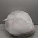 MIULEE 22x22 Pillow Inserts, Set of 2 Down Feather Throw Pillows for Couch Sofa Bed, Decorative Fluffy Throw Pillow Inserts Cotton Fabric, White