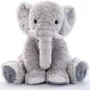 MorisMos Large Elephant Stuffed Animal, 19.6inch Soft Stuffed Elephant Plush Companion Gifts for Girls Boys, Gray