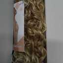 SEIKEA Ponytail Extension, 18" Claw Clip Ponytail Extension Wavy Curly Jaw Clip in Ponytail Hair Extensions Fluffy Natural Soft Fake Pony Tails Synthetic Hairpiece Dark Blonde to Light Blonde