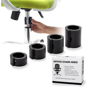 Salbree Office Chair Hero Fix Attaches Clamps to Large Cylinder Piston Stops Your Chairs from Sinking When Computer Hydraulic Lift Has No Gas Stop Replacement