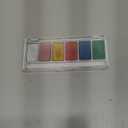 Craftelier - Set of 5 Vintage Metallic Coloured Watercolours + Brush with Water Tank | Ideal for Scrapbooking and Craft Projects | Palette Size 14 x 6,5 cm - Godet Size 4,5 x 2,5 cm