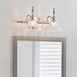 HDDFL Bathroom Light Fixture 2 Lights Brushed Nickel Vanity Lighting Fixtures Modern Wall Sconces for Bedroom Bathroom Hallway Living Room