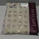 jinchan Beige Semi Sheer Curtains for Bedroom 84 Inch Length Floral Embroidered Drapes for Living Room Ligh Filtering Embroidery Grommet Window Curtain Panels Set Beige (55"W x 84"L (Pack of 2))