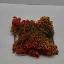 HyeFlora Artificial Fall Flowers Faux Mums for Outdoor Indoor Garden Home Decoration, Faux Flower Daisy with Eucalyptus Leaves Fake Mums Plants Greenery Boxwood Porch Patio, 12 Bundles