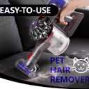 OTTWL Mini Motorized Brush Head Compatible with Dyson V7 V8 V10 V11 V15 Vacuum Cleaners - Pet Hair Removal Vacuum Attachment - Hair Screw Tool for Carpeted Stairs, Couch/Sofa Cushions, Car Carpet