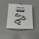 DEWENWILS 25Ft Outdoor Extension Cord, Evenly Spaced 3 Outlets Plugs with Safety Cover, 16/3 SJTW Weatherproof Wire for Outdoor String Lights, ETL Listed (Green)