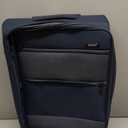 Kono 24 Inch Softside Expandable Checked Luggage with 8 Spinner Wheels TSA Lock Softshell Lightweight Business Travel Suitcase for Men and Women, Navy Blue