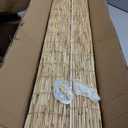 DoubleFill 2 Pcs Bamboo Shades Outdoor Reed Roll up Blinds 48" W x 72" H Blackout Sunshade Cordless Bamboo Blinds for Home Porch, Patio & Windows Decor Shutters Sunlight Privacy Screen(Natural)