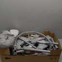 Graco Slim Spaces Compact Baby Swing, Space Saving Portable Bay Swing with Height Adjustable Legs & Soft Toys, Reign
