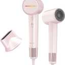 High Speed Hair Dryer 110000 RPM with 1 Billion Plasma Ions, Ionic Blow Dryer Frizz Free Fast Drying with Magnetic Diffuser for Curly Hair, Low Noise Lightweight Thermo Control Hair Dryers for Women