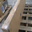 Amazon Basics Faux Linen Upholstered Tufted Headboard with Adjustable Height, King, Gray