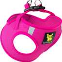 EcoBark Rapid Fastener Super Comfort Fully Adjustable Double Padded Step in Dog Harness (Medium, Pink)
