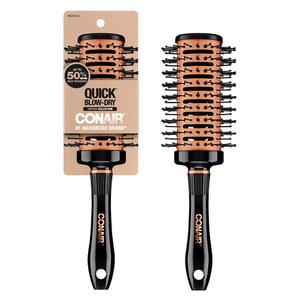 Conair Vented Copper Collection Round Brush for Blow Drying and Styling - Quick Blow Dry Brush (1 Count (Pack of 1))