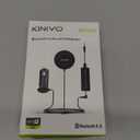 Kinivo BTC450 Bluetooth Car Kit (HandsFree, AUX Bluetooth Adapter for Cars with Ground Loop Noise Isolator, 3.5mm Aux Input, AptX)