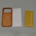 Miracase Magnetic for iPhone 17 Pro Case 6.3" with Screen Protector, [Compatible with MagSafe] Military-Grade Protection, Anti-Fingerprint, Slim Thin Phone Case for 17 Pro Cover, Orange