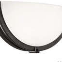 13 inch Dimmable LED Wall Sconce, Half Moon Wall Light Fixture, 3000K/4000K/5000K Color Temperature Adjustable, Modern Bathroom Vanity Light Fixtures，Super Bright 950 Lumen (Oil Rubbed Bronze)