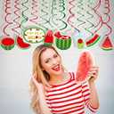 One in a Melon Party Decorations,Watermelon Hanging Swirl Party Decorations,Themed Birthday,Party Supplies,Ceiling Decorations for Girls,Boys,Kids, Classroom,Baby Shower(30Ct)