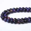 10MM Blue Dream Tiger Eye Round Loose Beads Natural Gem Beads Crystal Energy Stone Beads for Jewelry Making DIY Bracelet Necklace