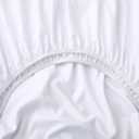 Horbaunal Extra Deep Pocket Queen Fitted Sheet Only - Fits Up to 24 Inch Mattress - Luxury 1800 Thread Count - Microfiber White Fitted Bed Sheet Queen Size
