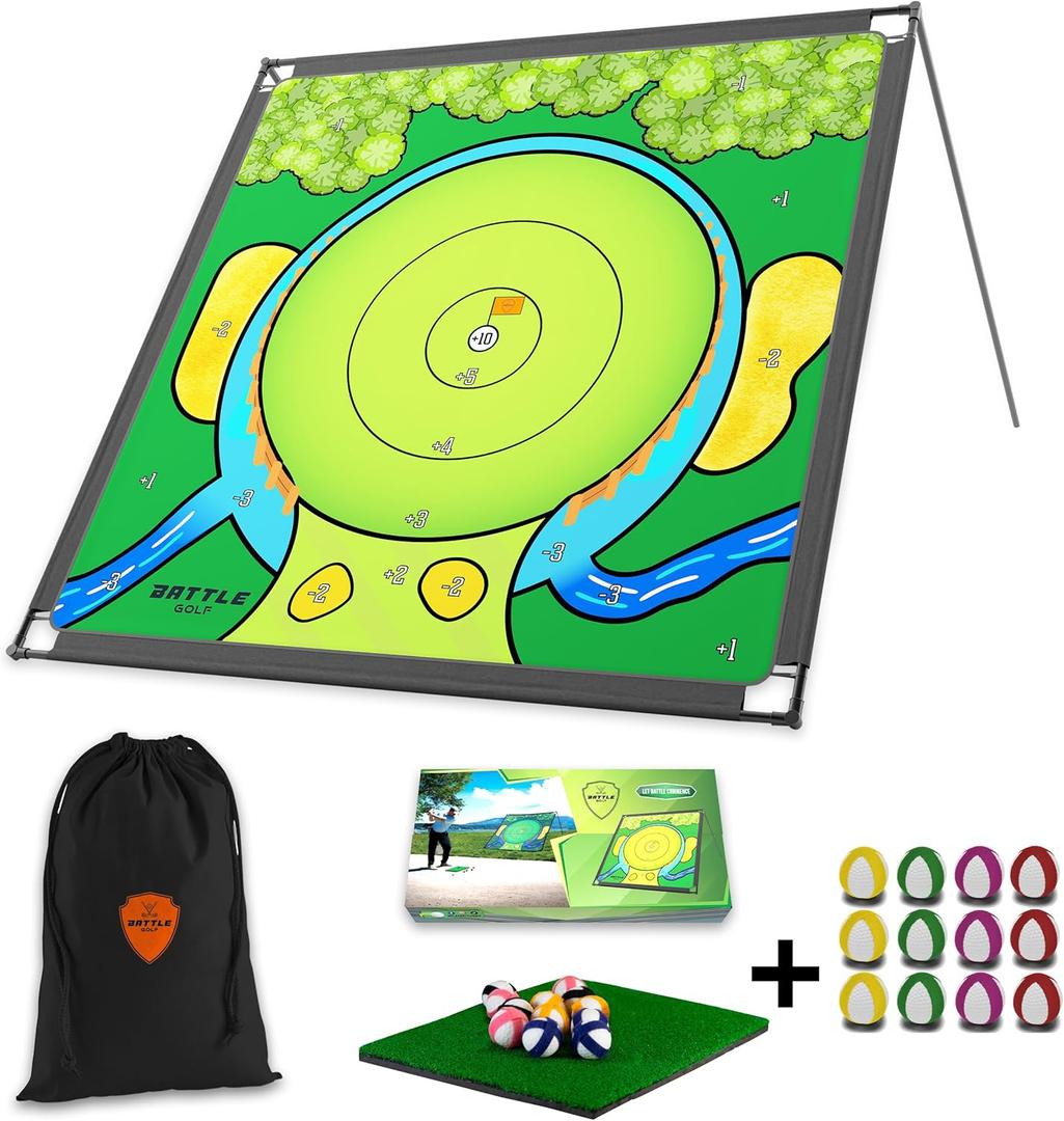 Chipping Game - The Original Portable Golf Game for Chipping Practice for Dads and Junior Golfers - Indoor and Outdoor