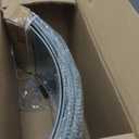 29" Galvanized Christmas Tree Collar for Pencil Tree, Round Metal Tree Collar with Silk Screen Design, Pet-Proof Christmas Tree Collars for Artificial Trees, Secure & Reusable Holiday Decor