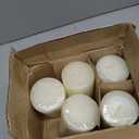 5 x Hyoola White Pillar Candles 3x6 Inch - Unscented Pillar Candles - 6-Pack - European Made