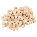 LEXININ 500 PCS 0.4 inch Small Wooden Cubes, 1 x 1 x 1cm Mini Unfinished Wood Blocks, Blank Square Wood Cubes for Crafts, DIY Projects