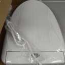 LEIVI Electric Bidet Toilet Seat with Wireless Remote and Side Panel, Multiple Spray Modes, Adjustable Heated Seat, Warm Water and Air Dryer, Auto LED Nightlight, Elongated