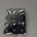 24 Pcs Christmas Black and White Ball Ornaments Hanging Glitter Shatterproof Balls Mini Plastic Christmas Tree Stripe Dot Ball Decorations for Holiday Party Decor, 1.57 Inch